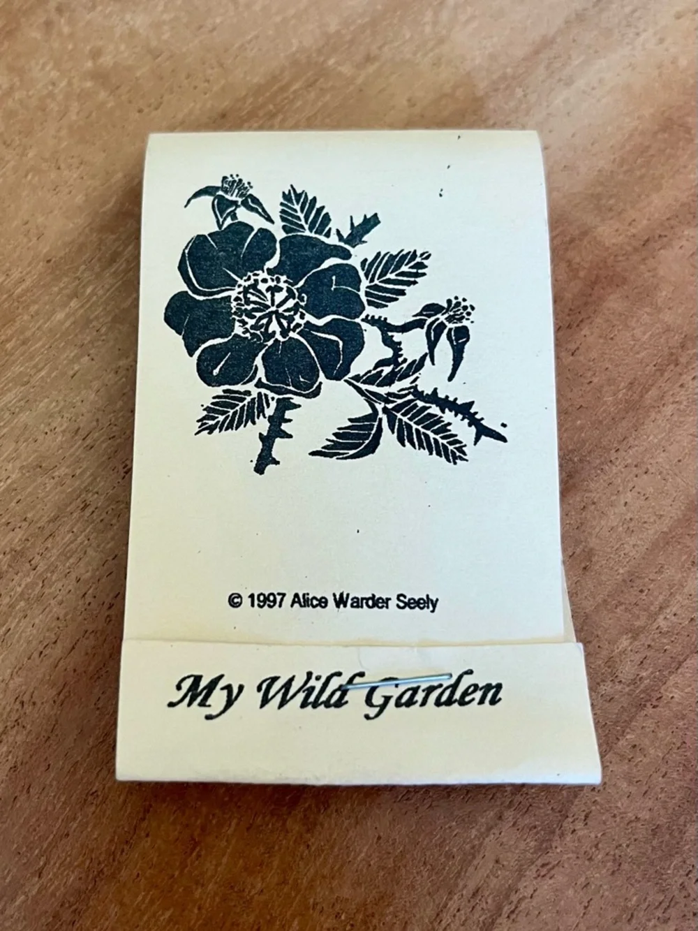 Alice Warder Seely My Wild Garden Floral Rose Pewter Pin